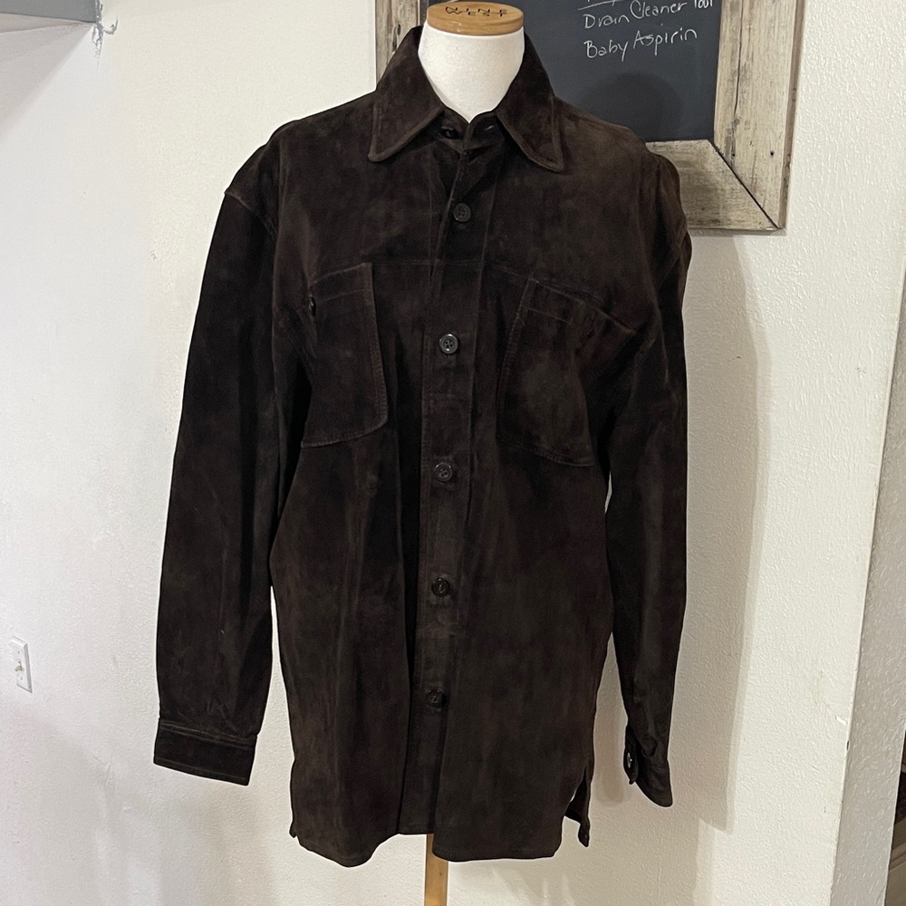 Claiborne Men’s Leather Suede Jacket - Sz S